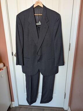 Nino Cerruti Men’s 2 Piece Suit Black/Grey